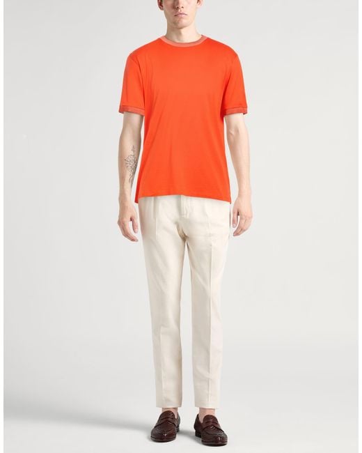 Herno Orange T-Shirt for men