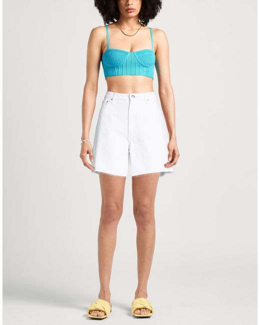 Rag & Bone White Denim Shorts