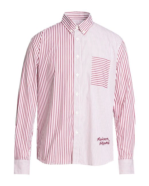 Maison Kitsuné Pink Shirt Cotton for men