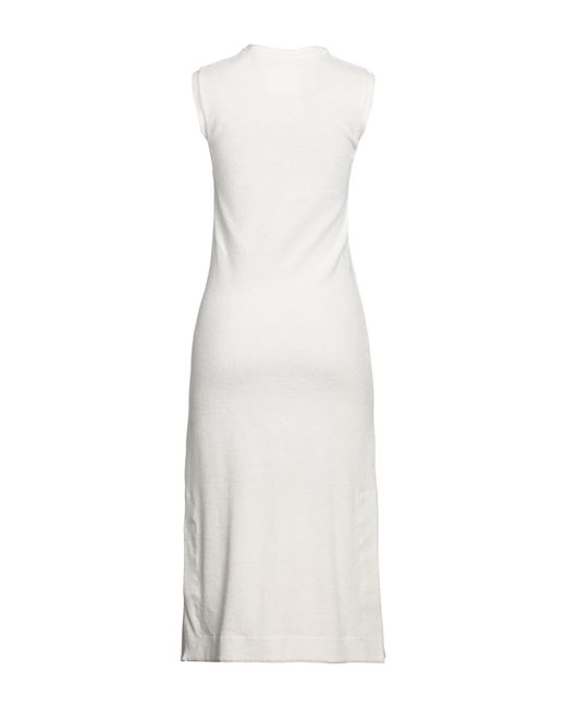 Jil Sander White Midi Dress