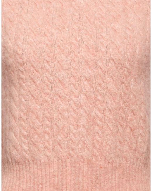 Sandro Pink Sweater Wool, Polyamide, Elastane