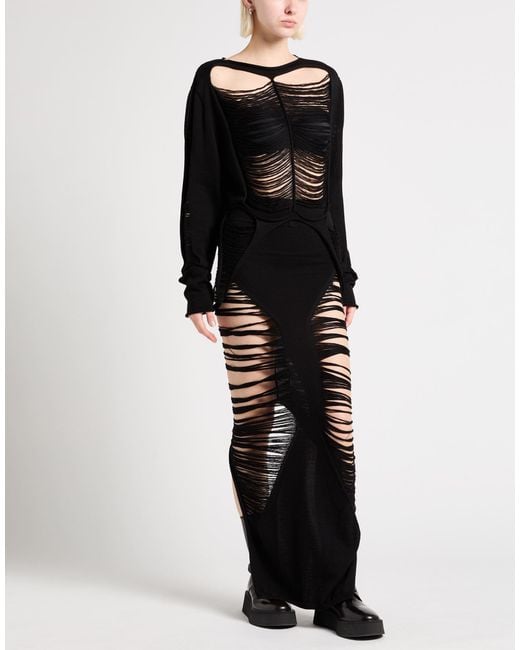 Rick Owens Black Maxi Skirt