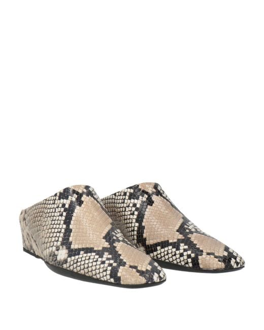 Jil Sander White Mules & Clogs