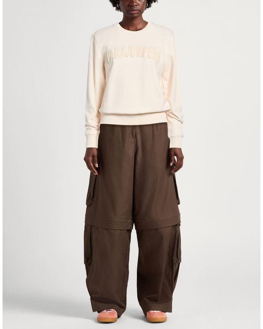 Parajumpers Natural Cream Sweatshirt Cotton