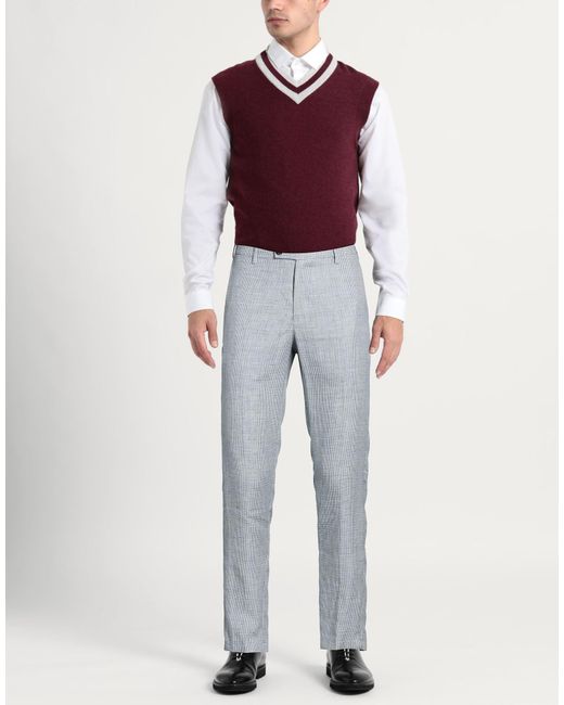 Cruna Gray Light Pants Merino Wool, Linen for men