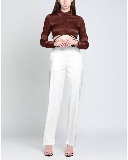 Gaelle Paris White Trouser