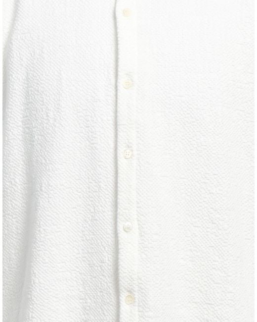 Thom Browne White Shirt Cotton, Polyamide, Elastane for men