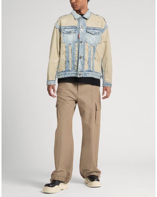 DSquared² Blue Denim Outerwear Cotton for men