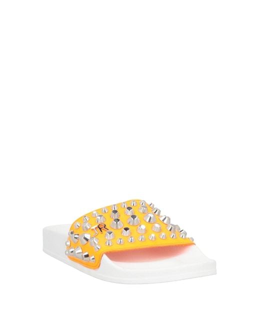 John Richmond Yellow Sandals Textile Fibers for men