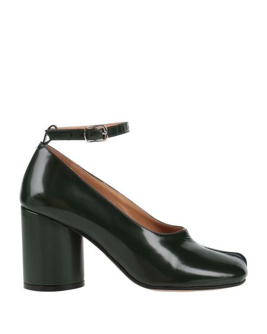 Maison Margiela Green Pumps Leather