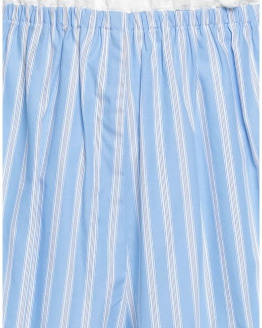 Sandro Blue Azure Shorts & Bermuda Shorts Cotton, Polyester, Elastane