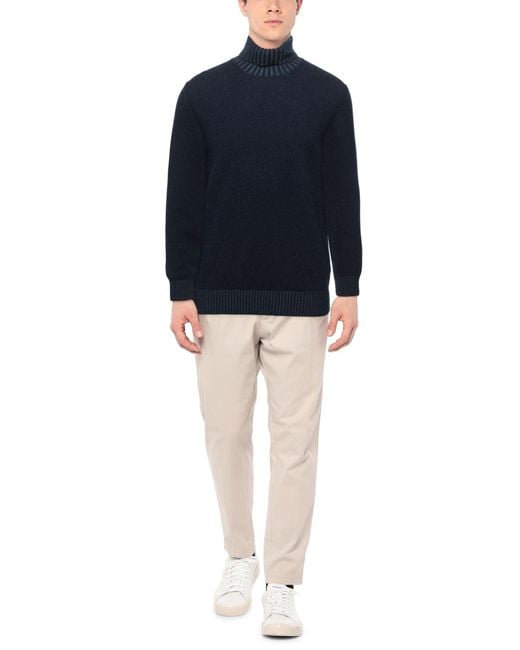 Gran Sasso Blue Turtleneck for men