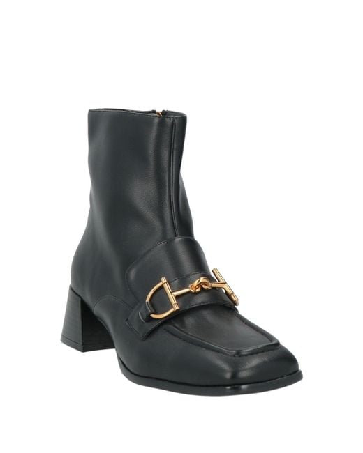 Tosca Blu Black Ankle Boots Synthetic Material