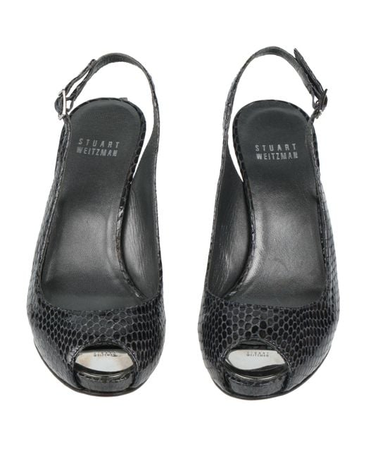 Stuart Weitzman Metallic Sandals Leather