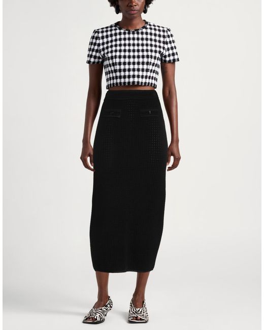 Sandro Black Midi Skirt