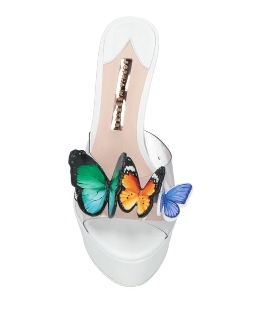 Sophia Webster White Sandals Leather, Synthetisches Material