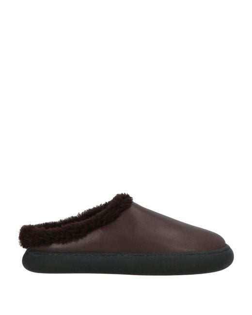 Officine Creative Brown Dark Mules & Clogs Leather