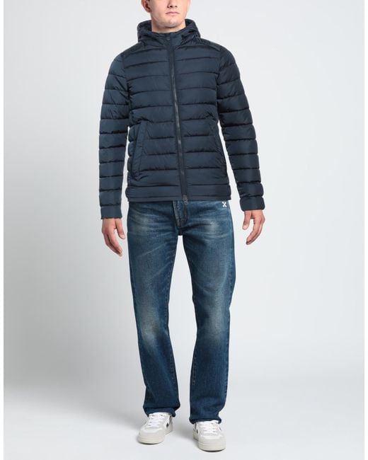 Save The Duck Blue Down Jacket for men