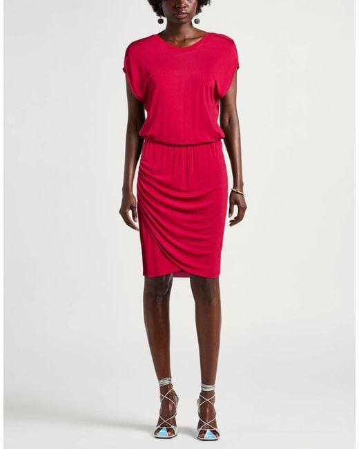 ARMANI EXCHANGE Red Midi Dress