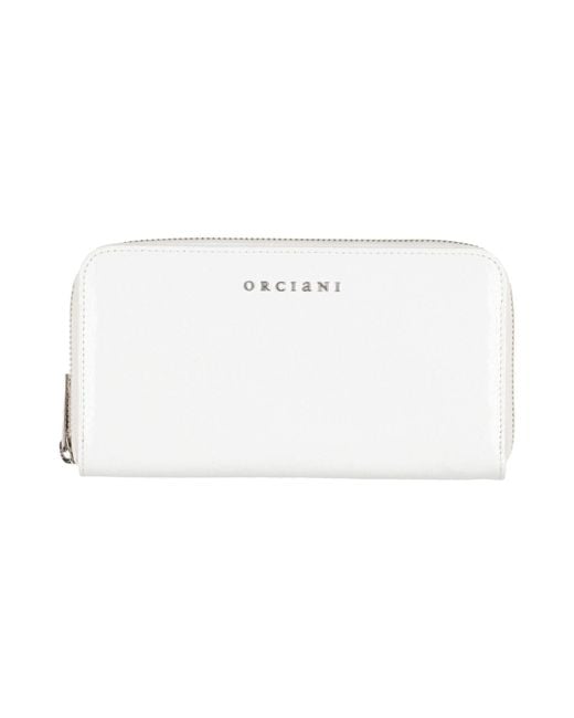 Orciani White Wallet Leather