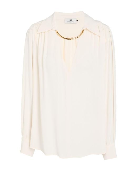 Elisabetta Franchi White Top Viscose