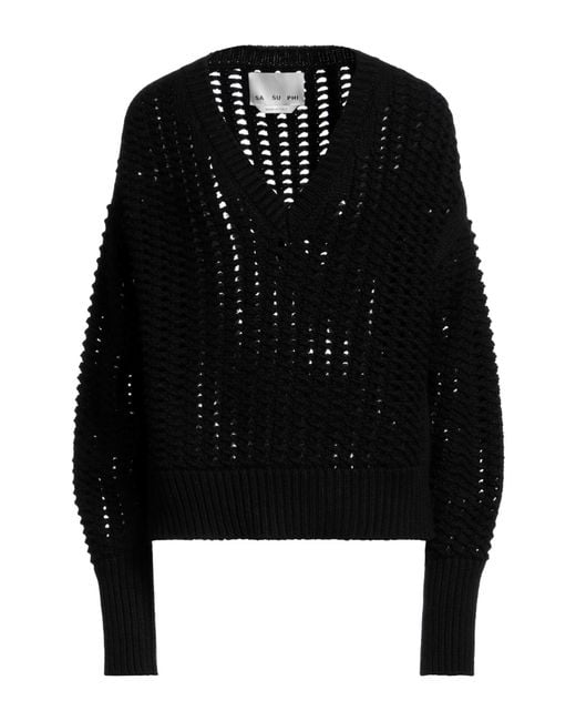 Pullover Sa Su Phi de color Black
