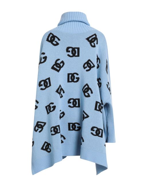 Dolce & Gabbana Blue Rollkragenpullover