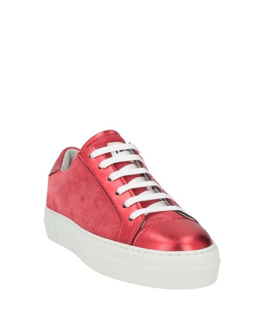 Cerruti 1881 Red Sneakers Calfskin