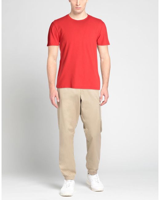 Majestic Filatures Red T-shirt for men