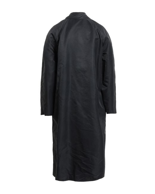 MSGM Black Overcoat & Trench Coat for men