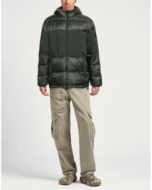 EA7 Green Puffer for men
