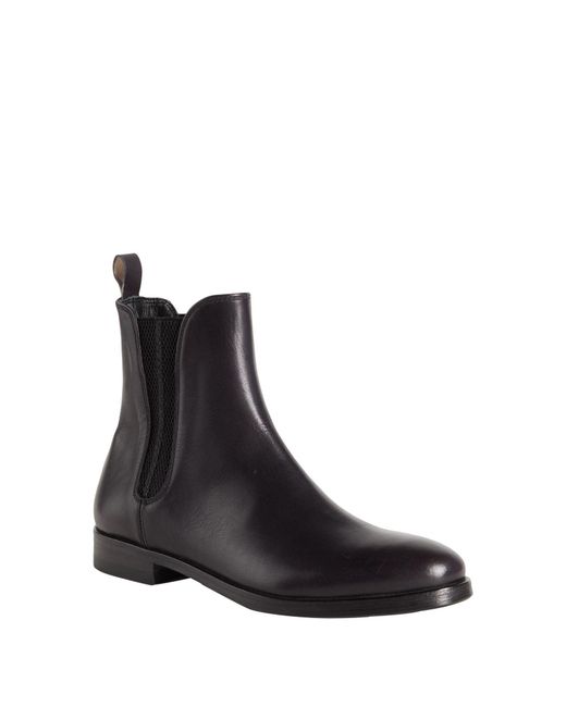 Alberto Fasciani Black Ankle Boots Calfskin