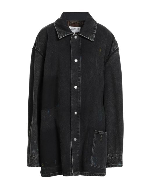 Maison Margiela Black Denim Outerwear Cotton
