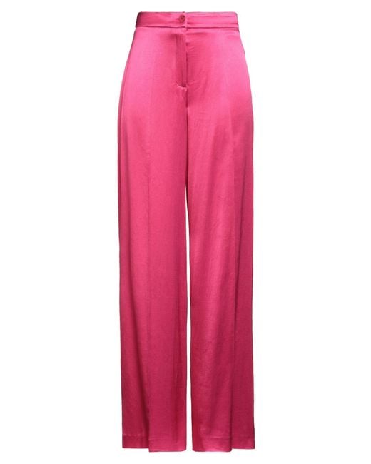 Caractere Pink Pants Viscose, Elastane