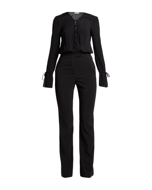 Patrizia Pepe Black Jumpsuit Polyester, Elastane, Viscose