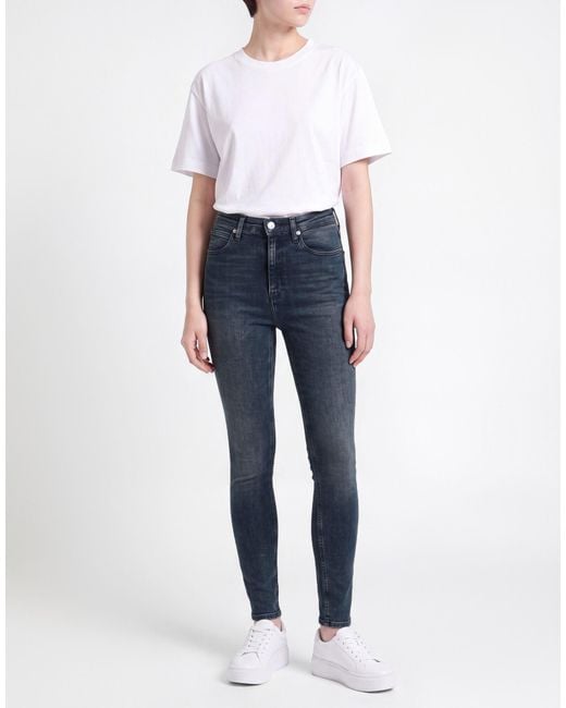 Calvin Klein Blue Midnight Jeans Cotton, Polyester, Elastane