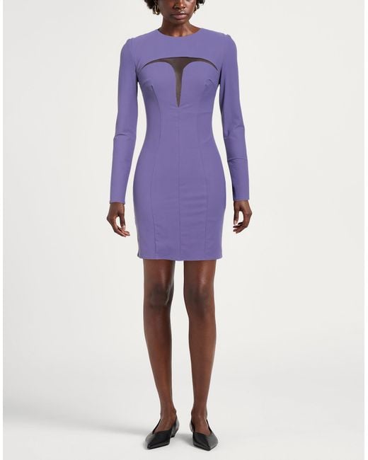 Elisabetta Franchi Purple Mini Dresses