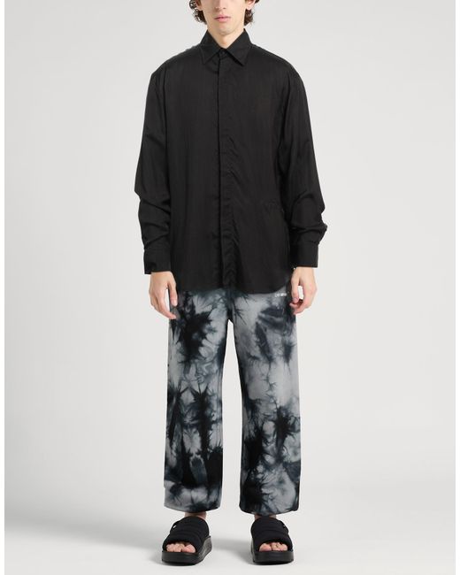 MSGM Black Shirt Cupro for men