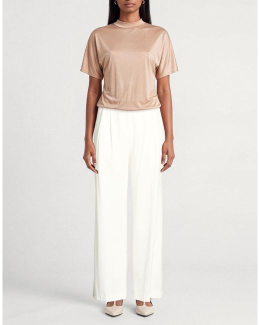 Kaos White Pants Polyester, Viscose, Elastane