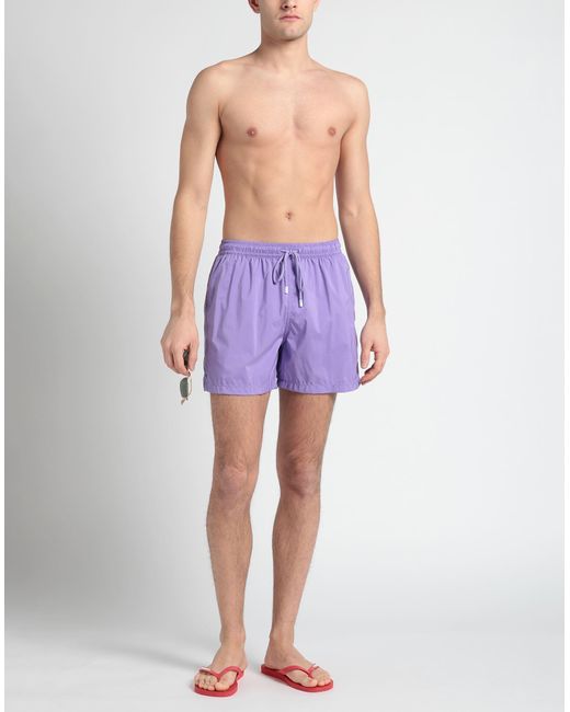Fedeli Purple Swim Trunks for men