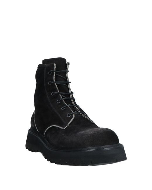 Premiata Black Ankle Boots for men