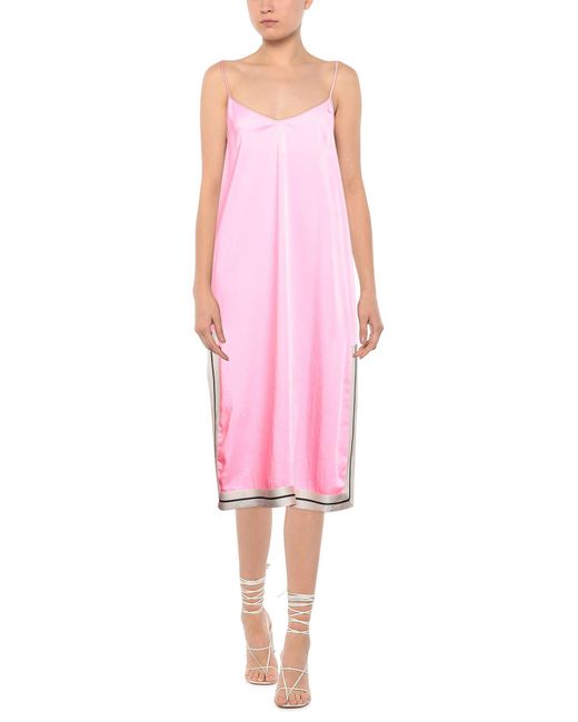 Palm Angels Pink Midi Dress