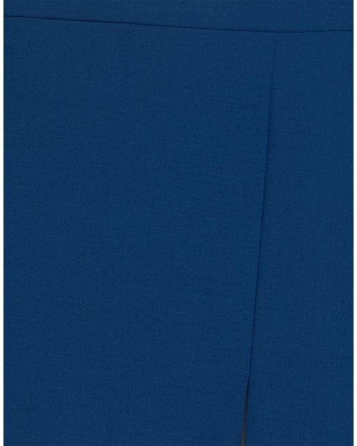 Jucca Blue Azure Mini Skirt Polyester, Virgin Wool, Elastane