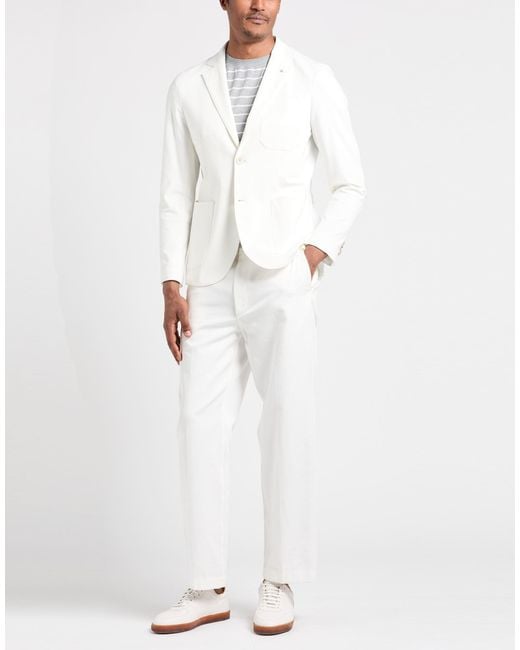 AT.P.CO White Blazer Cotton, Polyamide, Elastane for men