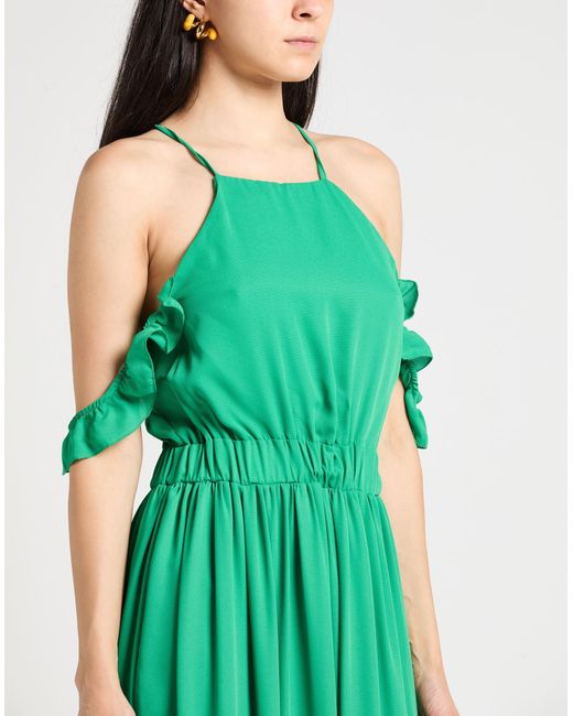 Rebel Queen Green Maxi Dress Polyester