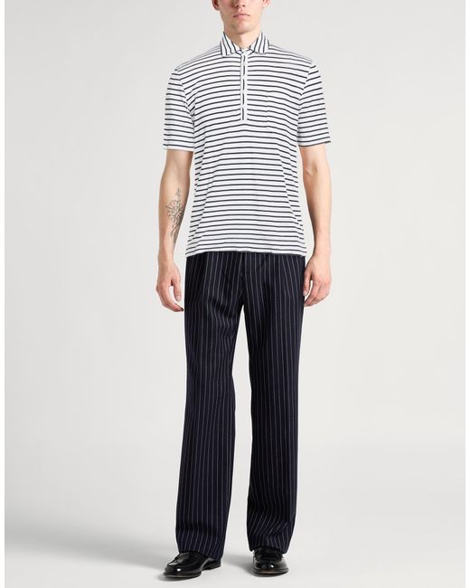 Massimo Alba White Polo Shirt Cotton, Linen for men