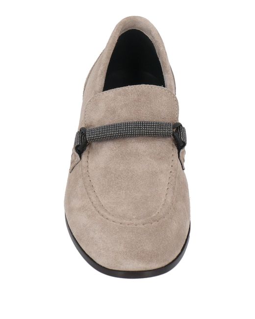 Brunello Cucinelli Gray Mokassin