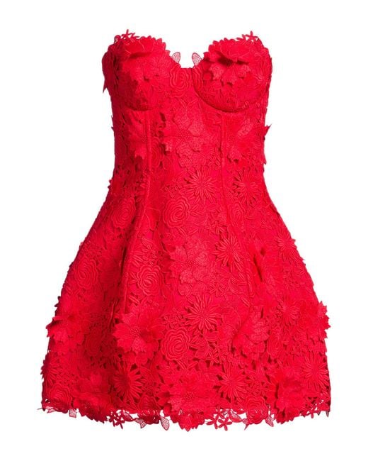 GIUSEPPE DI MORABITO Red Mini Dress Polyester