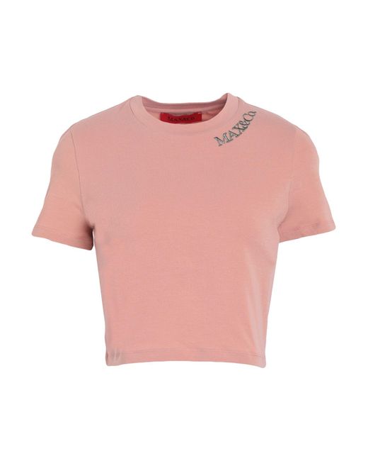 MAX&Co. Pink Pastel T-Shirt Cotton, Elastane
