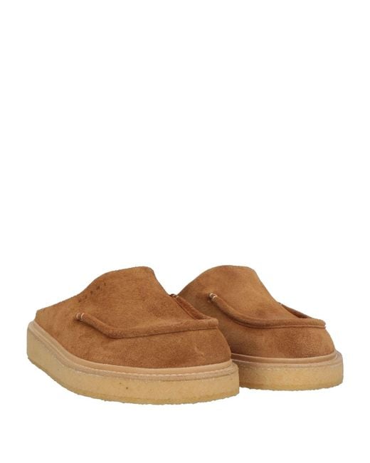 Marni Brown Camel Mules & Clogs Leather
